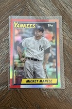 2025 Topps Update Series - 1990 Topps Baseball Mickey Mantle #U90-43 Pink Foil