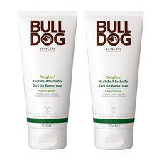 Image of 2x Bulldog Skincare Original  Shave Gel 175 ml with Aloe Vera