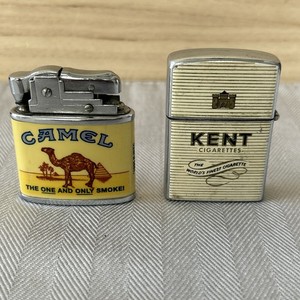 Vintage Cigarette Lighters - Kent and Camel Lot of 2