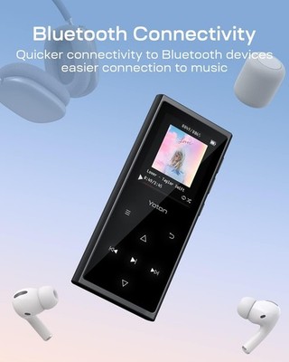 Mp3-Player mit Bluetooth - 64 GB Speicher, Fm -Radio, Sprachaufn. YM 05