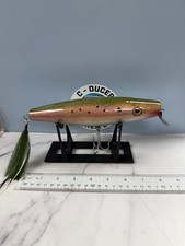 CD 47 BB metal lip swimmer. Striped Bass.  Custom Wood built.