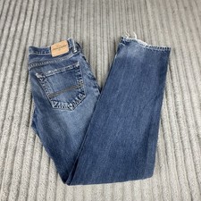 Abercrombie Boys Jeans Size 16 Regular 30x29 Straight relaxed Fit Heel Wear