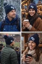 Star Wars Grogu Baby Yoda Beanie 50th Anniversary Winter Hat Pom Pom Unisex