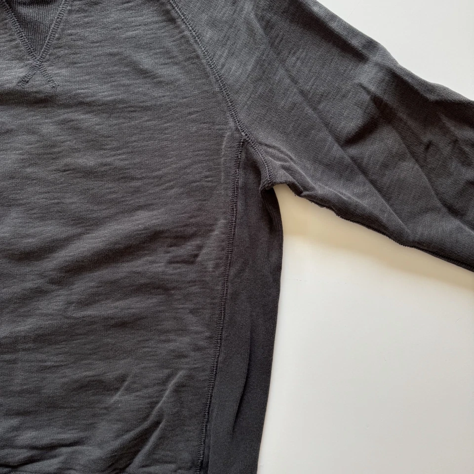 JACK SPADE Cuello Redondo Raglán Terry Sudadera Para Hombres Pequeña Gris Carbón Clásica Foto 3 de 4