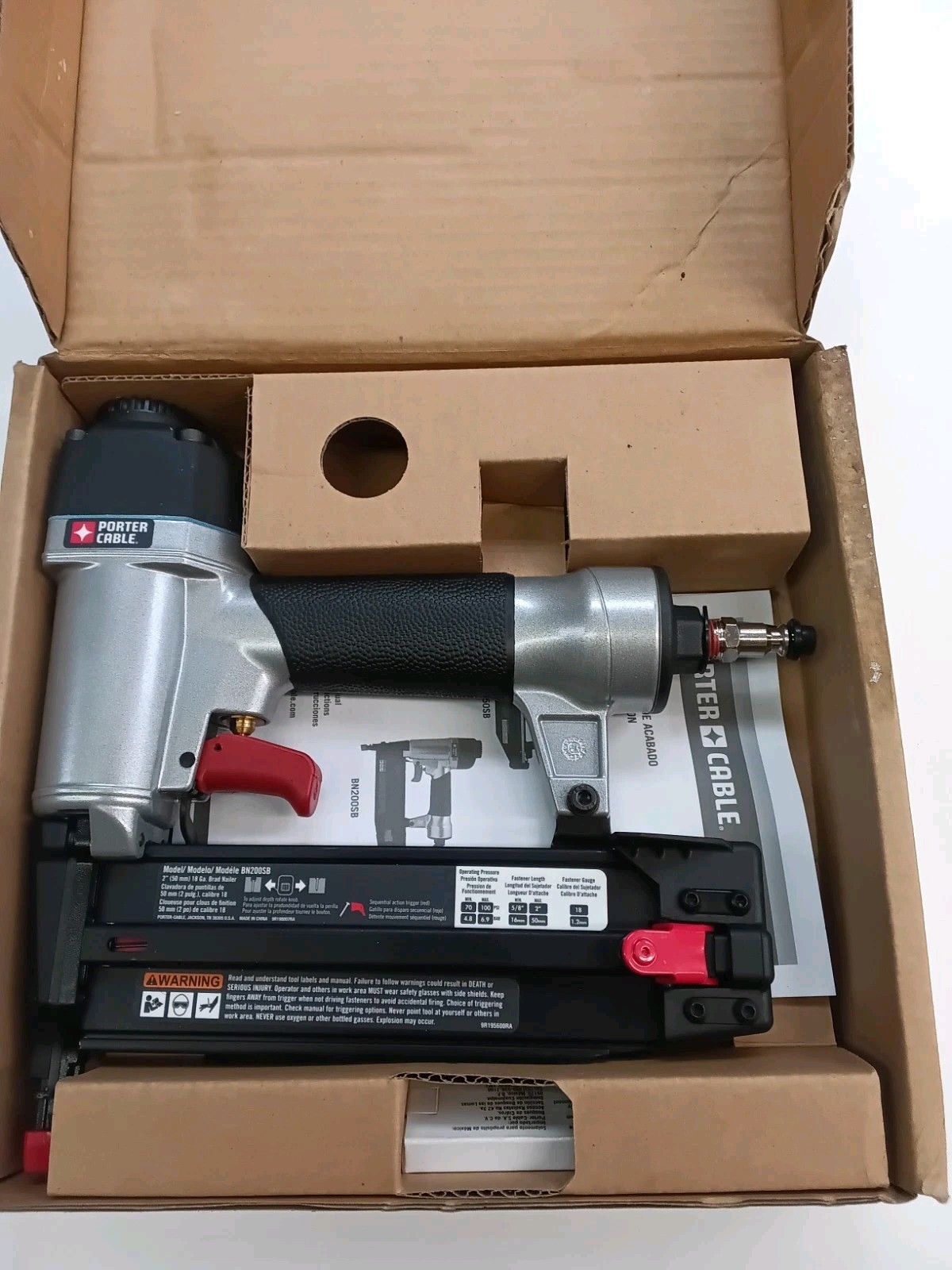 Porter-Cable BN200SB 18-Gauge Brad Nail Gun Nailer