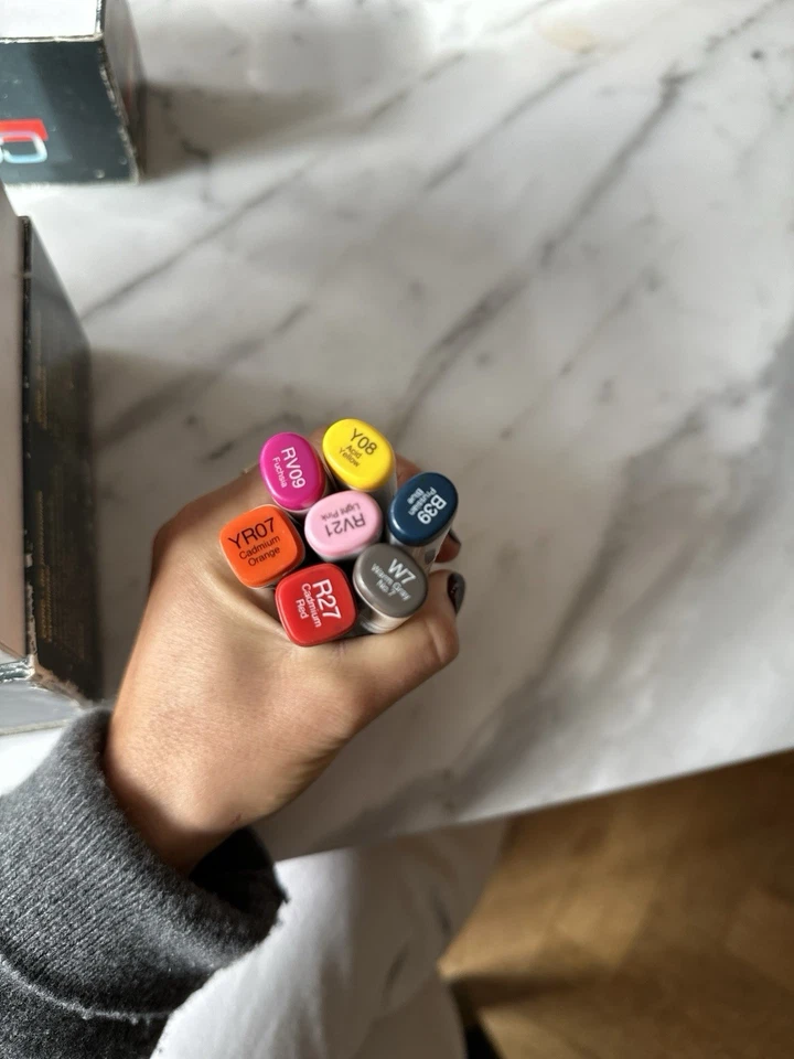 Original Copic Sketch Marker - Großes set Gebraucht 79 Farben - Bild 3 von 4