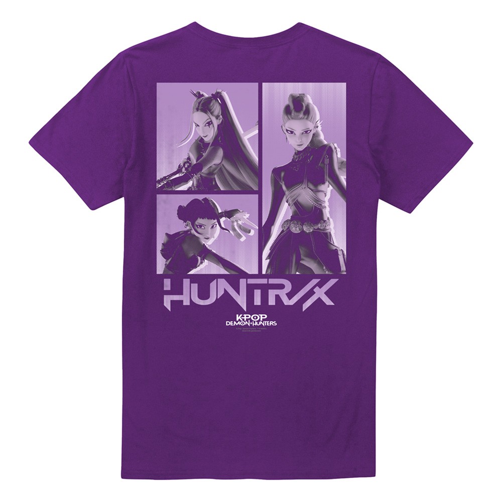 K-Pop Demon Hunters - Huntrix Huntr/X Band Grid (Back Print T