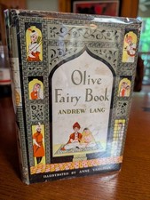 Andrew Lang Olive Fairy Book 1950 HC DJ Anne Vaughan Longmans Fairy Tales