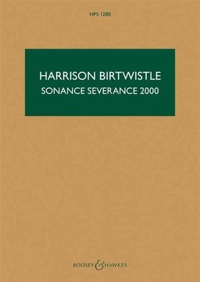 Sonance Severance 2000 HPS 1280 Study score orchestra Birtwistle Boosey & Hawkes