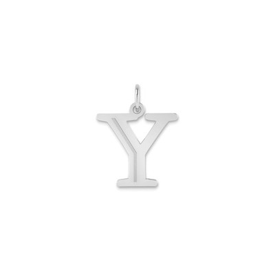 14k Weißgold Buchstabe Y Anhänger Charm Minimalistische Initiale Halskette Unisex Schmuck