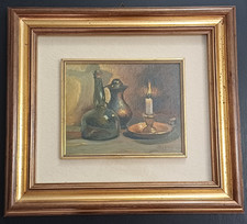 QUADRO DIPINTO AD OLIO DA DOMENICO COLPANI 1953 - 58X52X5