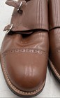 Stacy Adams Mens Brown Leather Cap Toe Monk Strap Dress Shoes Size 9.5EE — photo 4
