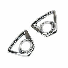 Exterior Decor ABS Chrome Front Fog Light Cover Trim For Mazda CX-5 2013-2014 A
