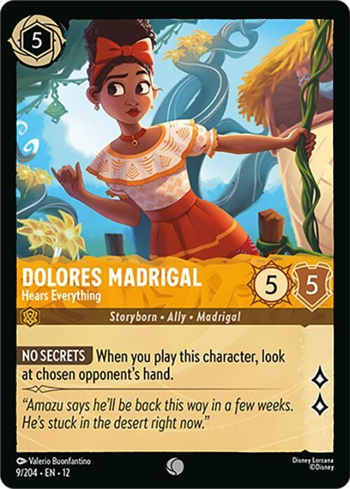 Dolores Madrigal - Hears Everything Common Wilds Unknown 9/204 NM