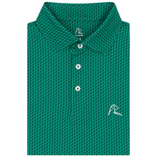     HOT  Rhoback Emerald Isle Men's Polo Kelly Green Irish Style Golf - Size M
