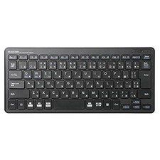 ELECOM USB-A Keyboard with Wireless Receiver Pantograph Mini Keyboard Black