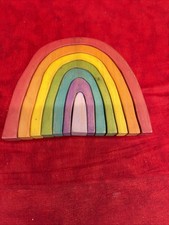 7-PIECE WOODEN RAINBOW STACKER TOY