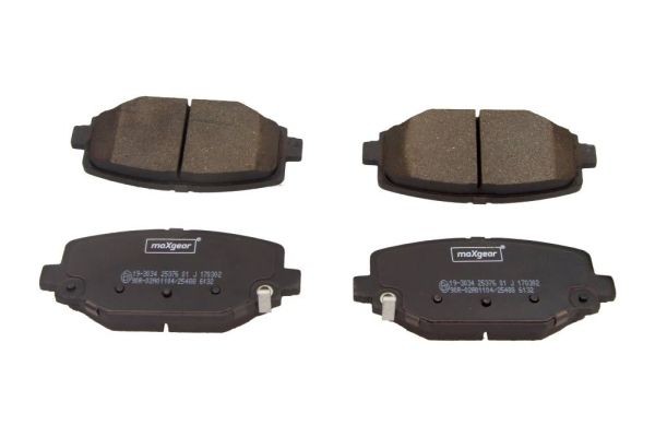 Kit plaquettes de frein à disque MAXGEAR 19-3034 compatible CHRYSLER 068144209AA