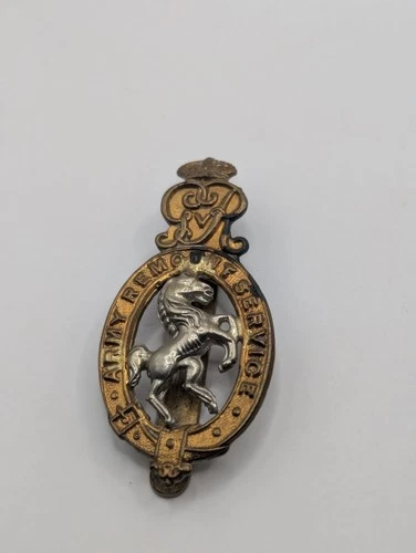 Army Remount Service, Genuine British Army Cap Badge. WW1.