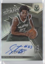 2017 Panini Spectra Rising Stars Signatures /199 Sterling Brown #RS-SBR Auto 9cf