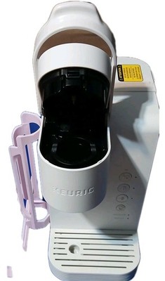  Keurig K-Express Essentials K25 Cloud White K-Cup Pod Coffee Maker 3 Cup Holder