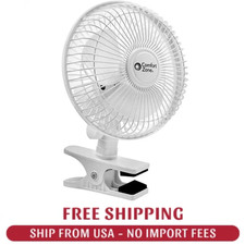 6 In. Quiet Portable Indoor 2-Speed Desk Fan with Clip and Fully Adjustable Tilt