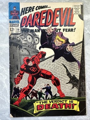 Daredevil #20 1966 1st Gene Colan Art Owl Stan Lee Romita Silver Age Marvel