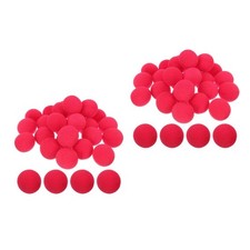 Set of 2 Clown Nose Sponge Ball Child Cosplay Prop Decor Carnival Supply