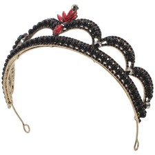 Wedding Baroque Crown: Rhinestone Bridal Tiara Headpiece Retro Queen Hair