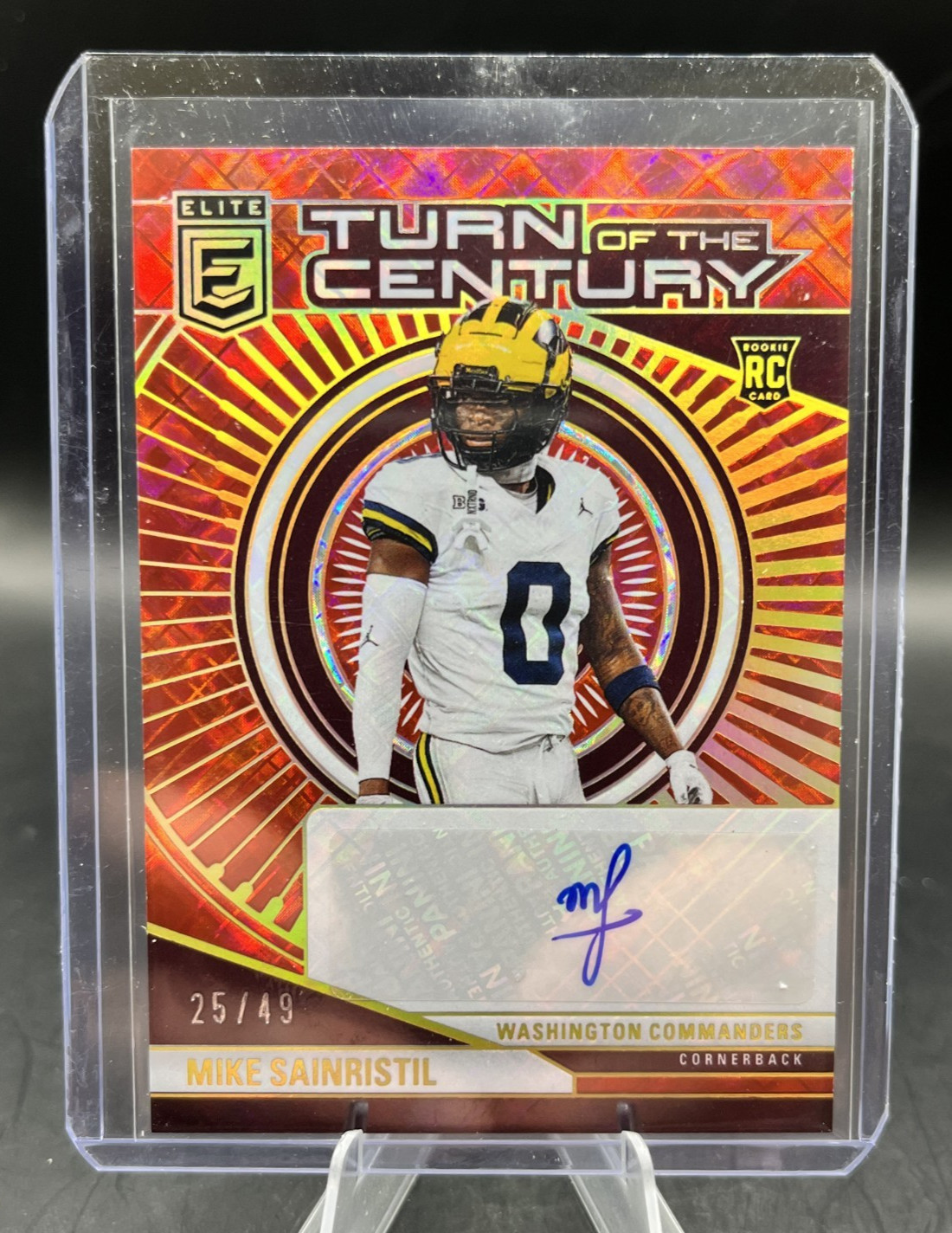 Mike Sainristil Panini Donruss Elite Turn of the Century Autographs #TCAMSA Autograph-Gold