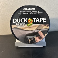 Duck Brand 1.88" x 20 yd Duct Tape Max - Black. Long Lasting Durable Hold