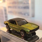 Hot Wheels Redline Custom Camaro Green Black 1:64 Diecast 1967 Opening Hood