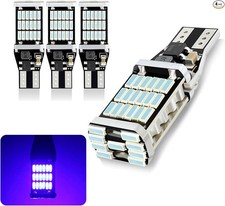 4 Pcs 921 Led Reverse Light Bulbs 6000k Ice Blue Canbus 912 T15 W Color Blue