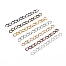 50-100pcs/lot 50mm 70mm Necklace Extension Chain Bulk Bracelet Extended Chains T