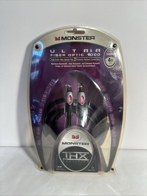 Monster Cable Ultra Series THX 1000 Digital Fiber Optic Cable, 4Ft New