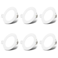 6Er Set Led Einbaustrahler 230V Led Einbauleuchten Spots Flach Neutralweiß