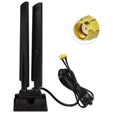 6.5ft Magnetic Base Tri-Band WiFi 6E Antenna - Enhanced Connectivity for PCs