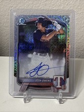 2025 Bowman Draft Chrome Josh Owens Auto Mega Box Mojo Refractor #BMA-JO Rangers