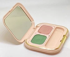 Mary Kay Refillable Glamour Mirror Compact w/ 2 Eyeshadows - ROSE QUARTZ & LEAF