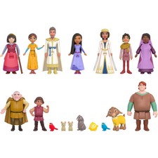 Disney Wish Kingdom of Rosas Character Small Doll Set 10 Posable Mini