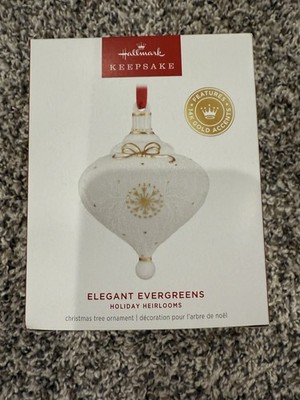 Hallmark+ Exclusive Holiday Heirlooms Elegant Evergreens Keepsake Ornament 2025