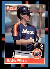 Robbie Wine 1988 Donruss Diamond Kings RC #508 Houston Astros Rookie Card. rookie card picture