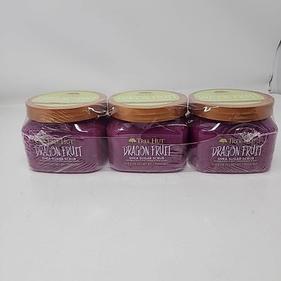 Tree Hut Dragon Fruit Shea Sugar Body Scrub - 18oz - Lot Of 3
