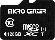 Micro Center 128GB Class 10 Microsdxc Flash Memory Card with Adapter for Mobile