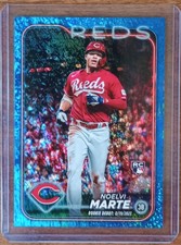 Noelvi Marte 2024 Topps Update Series US187 Blue Foil /999 Rookie Card RC