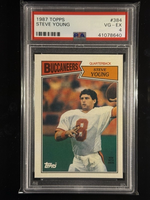 1987 Topps - Steve Young #384 PSA 4
