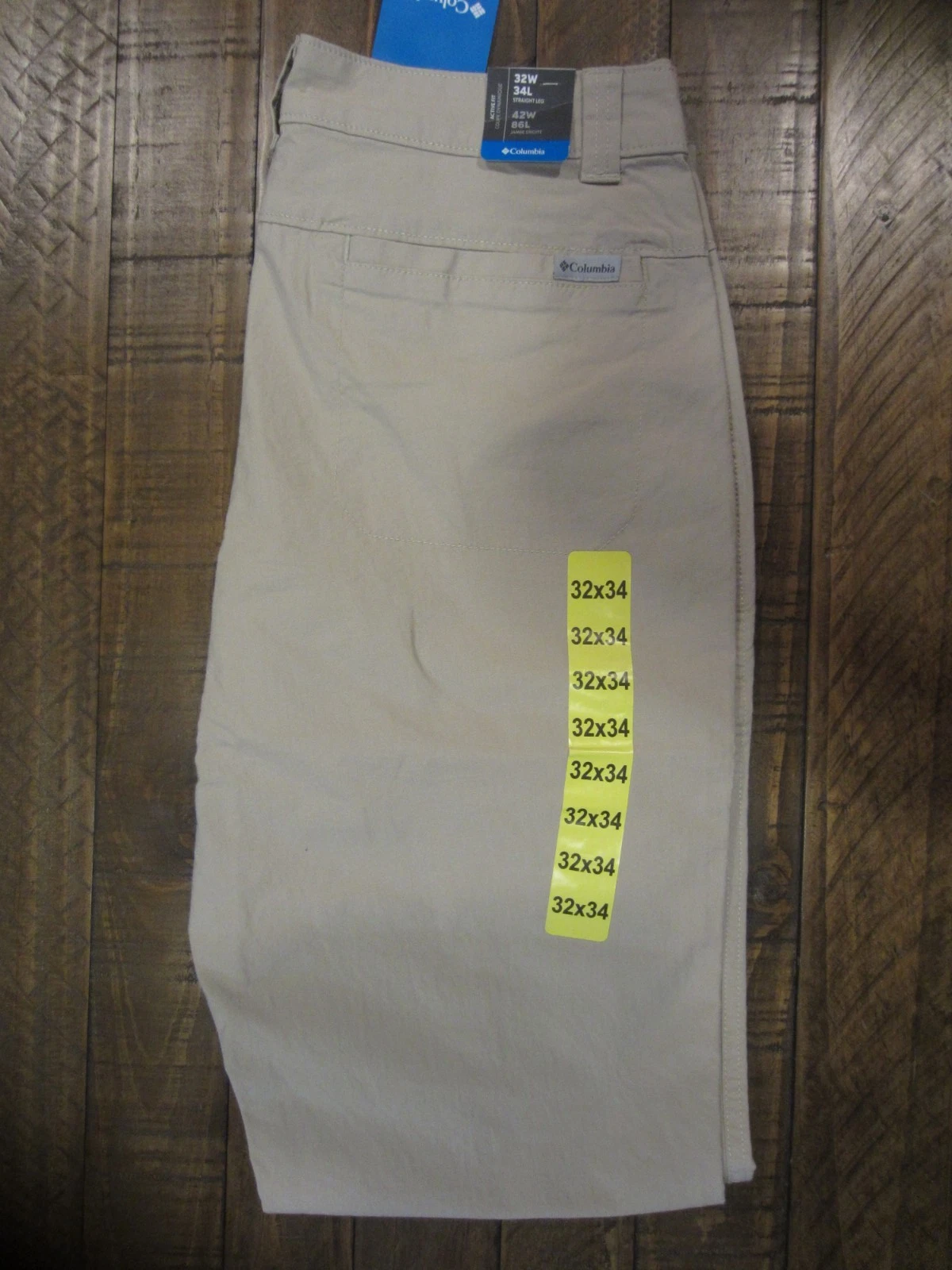 Columbia Men's Active Fit Straight Tech Pants 32 x 34 Ancient Fossil Beige
Opens in a new window or