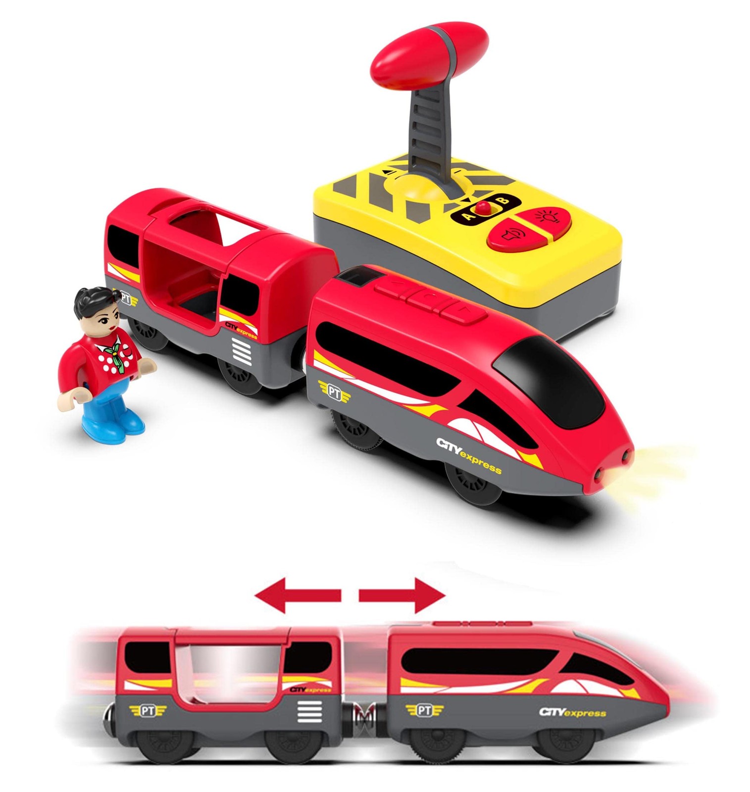 Train Track Accessories Remote Control Train Battery Operated Locomotive Train T