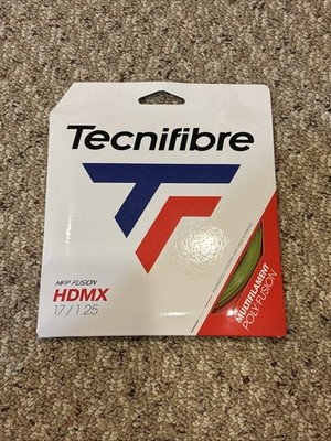 Tecnifibre HDMX 1.25mm 17g Yellow Tennis String Pack 40 Feet Multifilament New