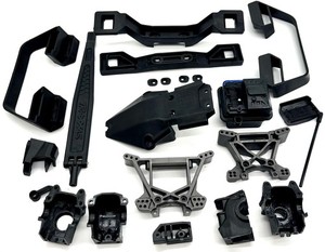 Raptor R Ultimate SHOCK TOWERS, Bulkheads, Body mounts Traxxas 101177-4